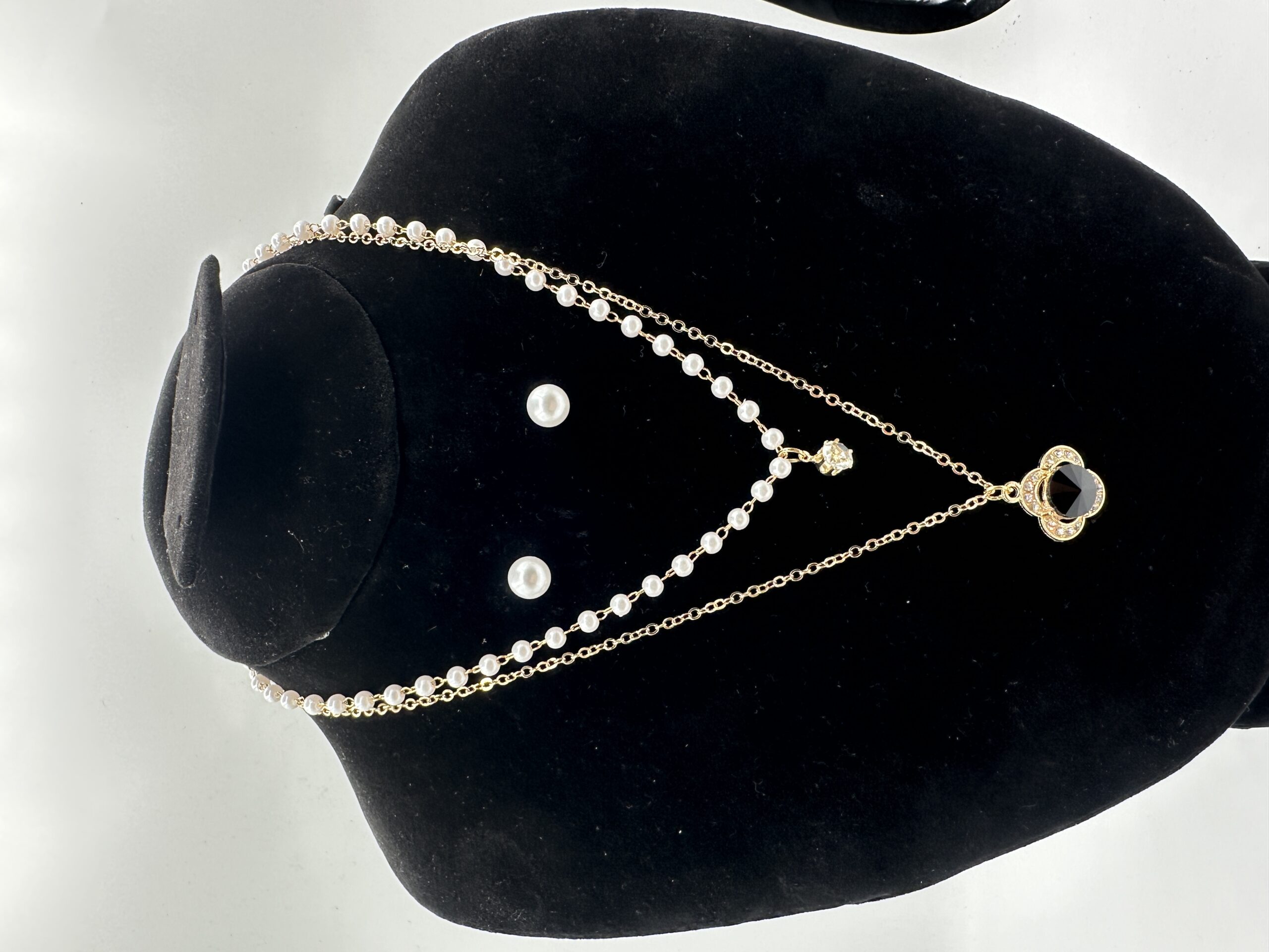 🌟 TrendLayer: Double Necklace & Earring Set – Casual Chic Edition