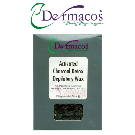 Dermacos Activated Charcoal Liposoluble Depilatory Wax (200gm)